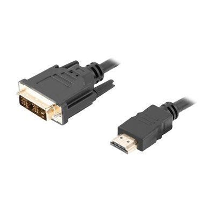 Display Kabel - Lanberg adapter cable - HDMI / DVI - 3 m - CA-HDDV-10CC-0030-BK