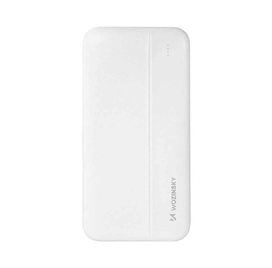 Powerbank (Akku) - Wozinsky powerbank Li-Po 10000mAh 2 x USB white (WPBWE1) - 10000 mAh - 5907769307577