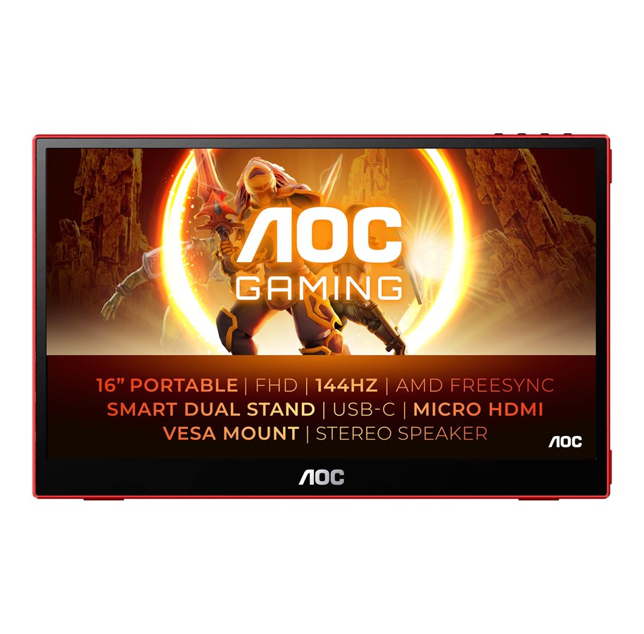 Monitor - 15.6" AOC Gaming 16G3 - 1920x1080 (FHD) - 144Hz - IPS - 16G3