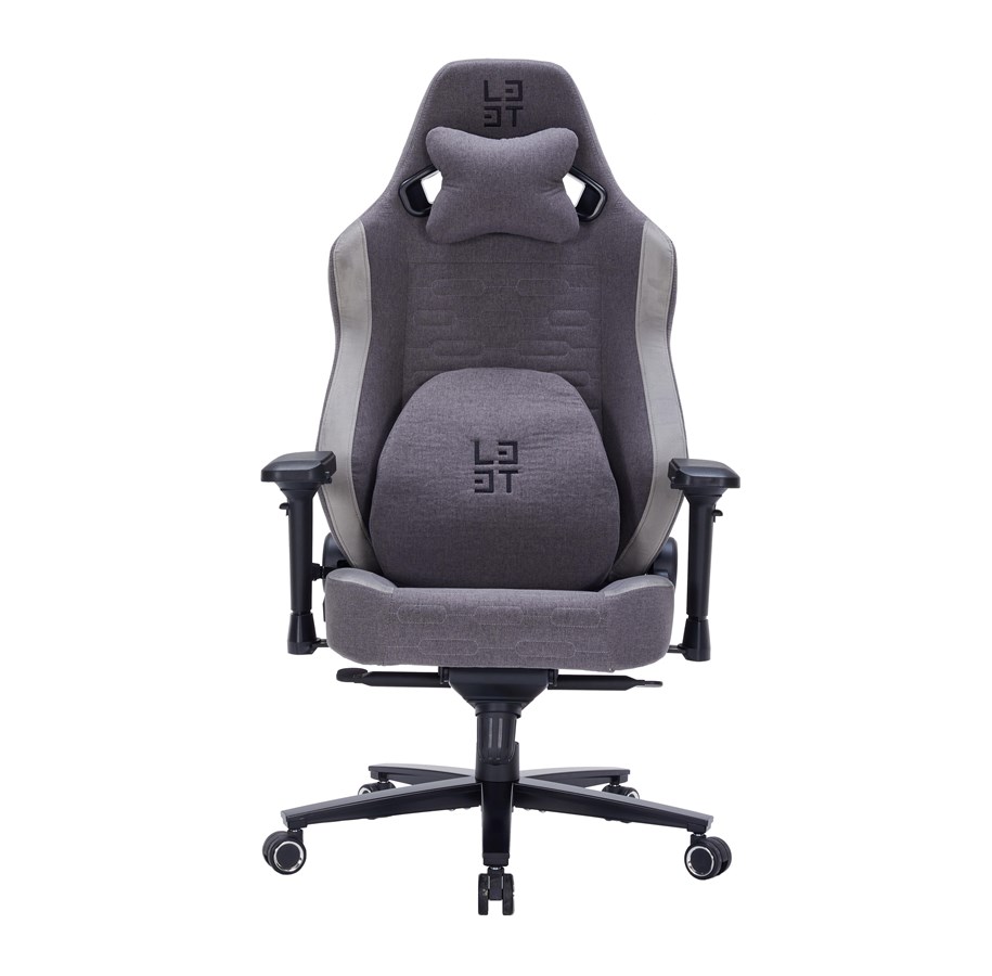 Gaming Stühle - Deltaco L33T-Gaming - Xsense Gaming chair with Neotec Fabric Gaming Stuhl - Grau - Hochwertiges Gewebe - Bis zu 150 kg - 3062004