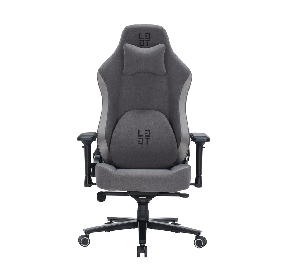 Gaming Stühle - Deltaco L33T-Gaming - Neolite Gaming Chair with Neotec Fabric Gaming Stuhl - Grau - Hochwertiges Gewebe - Bis zu 150 kg - 3062005