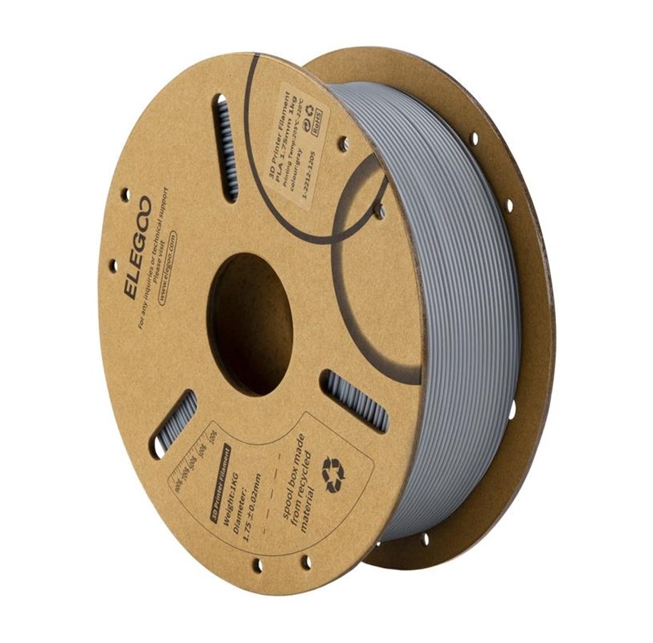 Filament - 3D Drucker - Elegoo Filament PLA - Grey - 50.203.0040