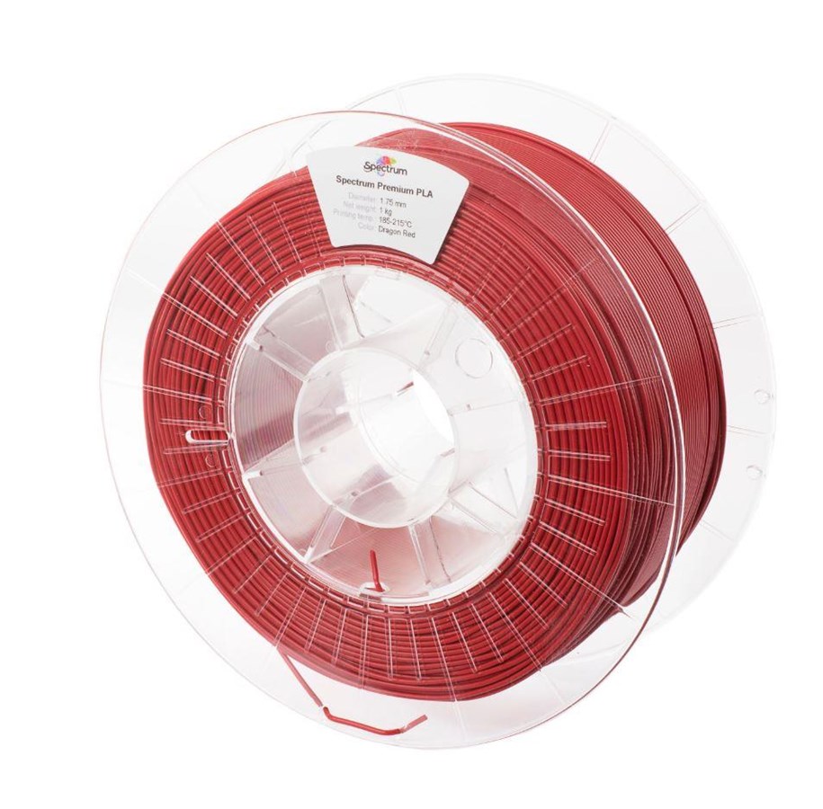 Filament - 3D Drucker - Spectrum 3D Filament / PLA Premium / ⌀ 1.75 mm / Dragon Red / 1 kg - 80003