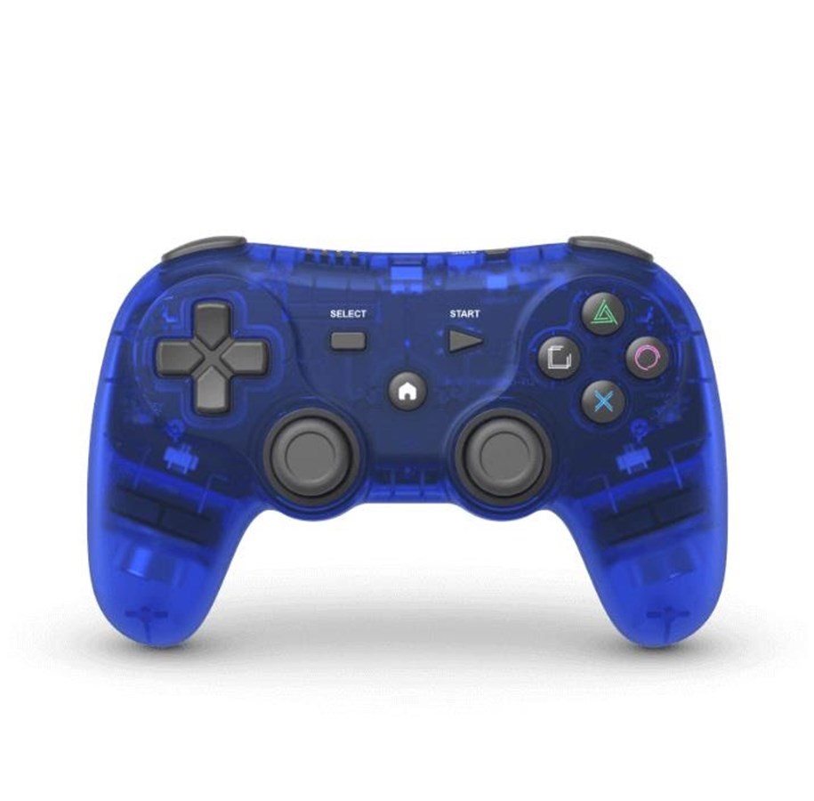 Gaming Zubehör - Retro Fighters Defender Pro BT - Blue - Wireless Controller - Sony PlayStation 2 - RET00912