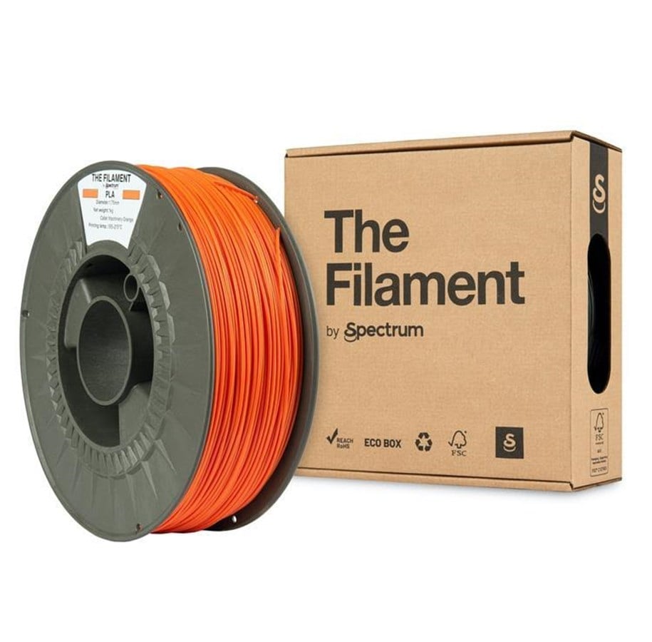 Filament - 3D Drucker - Spectrum The Filament / PLA / Machinery Orange / ⌀ 1.75 mm / 1 kg - TF-24012