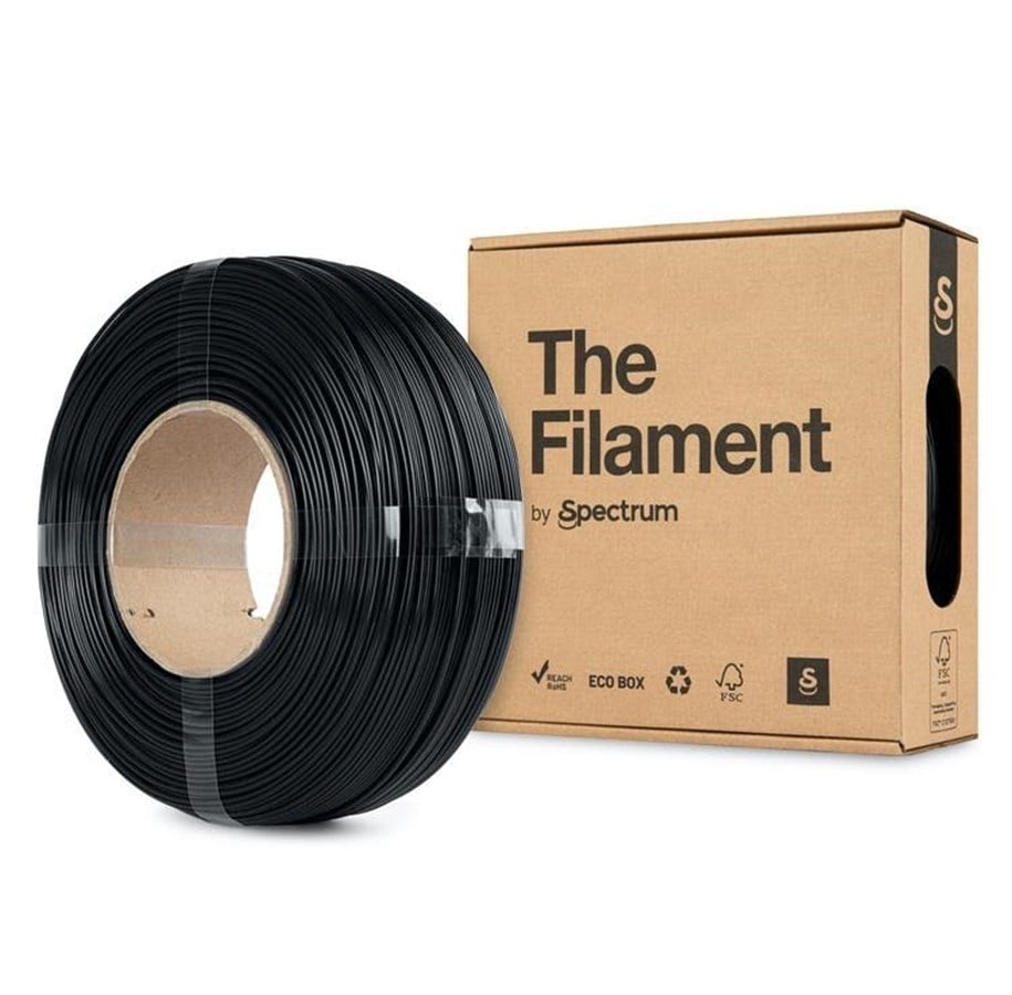Filament - 3D Drucker - Spectrum The Filament / ReFill PLA / Midnight Black / ⌀ 1.75 mm / 1 kg - TF-24041