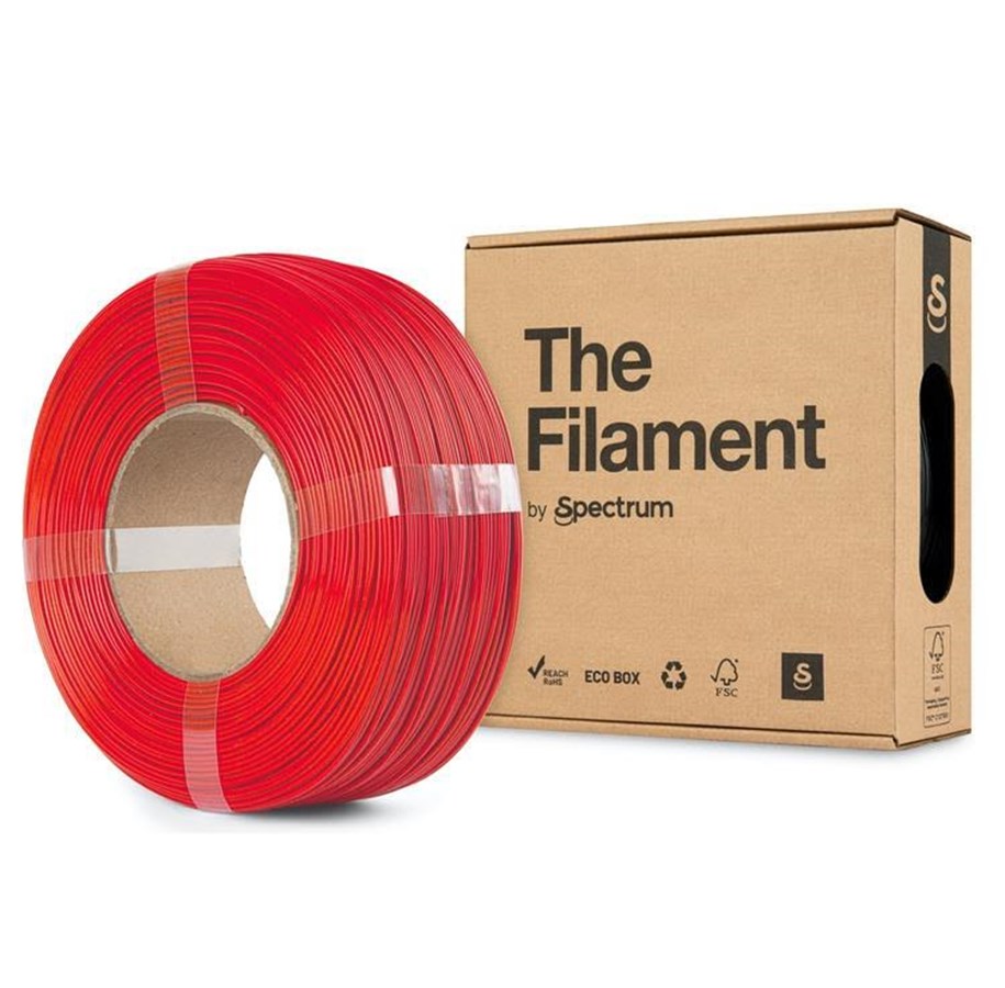 Filament - 3D Drucker - Spectrum The Filament / ReFill PLA / Technical Red / ⌀ 1.75 mm / 1 kg - TF-24046