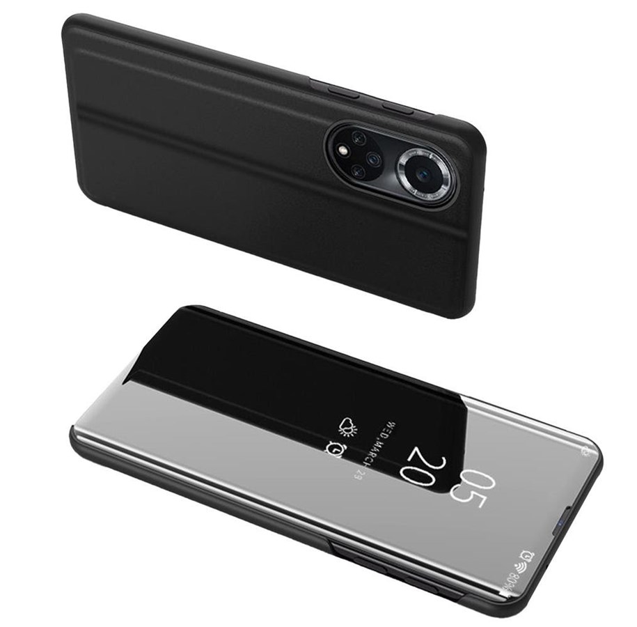 Handys - Cover & Cases - Hurtel Clear View Case for Huawei Nova 9 Flip Cover Black - 9145576266939