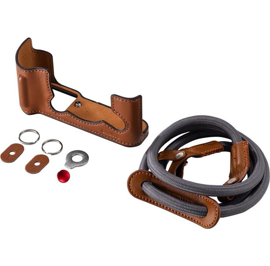 Foto & Video Zubehör - SmallRig 5670 Leather Half Case Kit for FUJIFILM X-T30 / X-T30 II / X-T30 III Brown - 5670