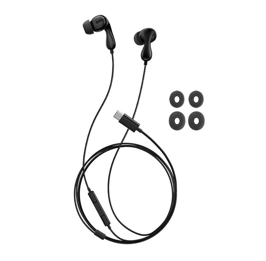 Kopfhörer/Headsets - Baseus Encok CZ20 Headset Wired In-ear Calls/Music USB Type-C Black - A00171400113-00