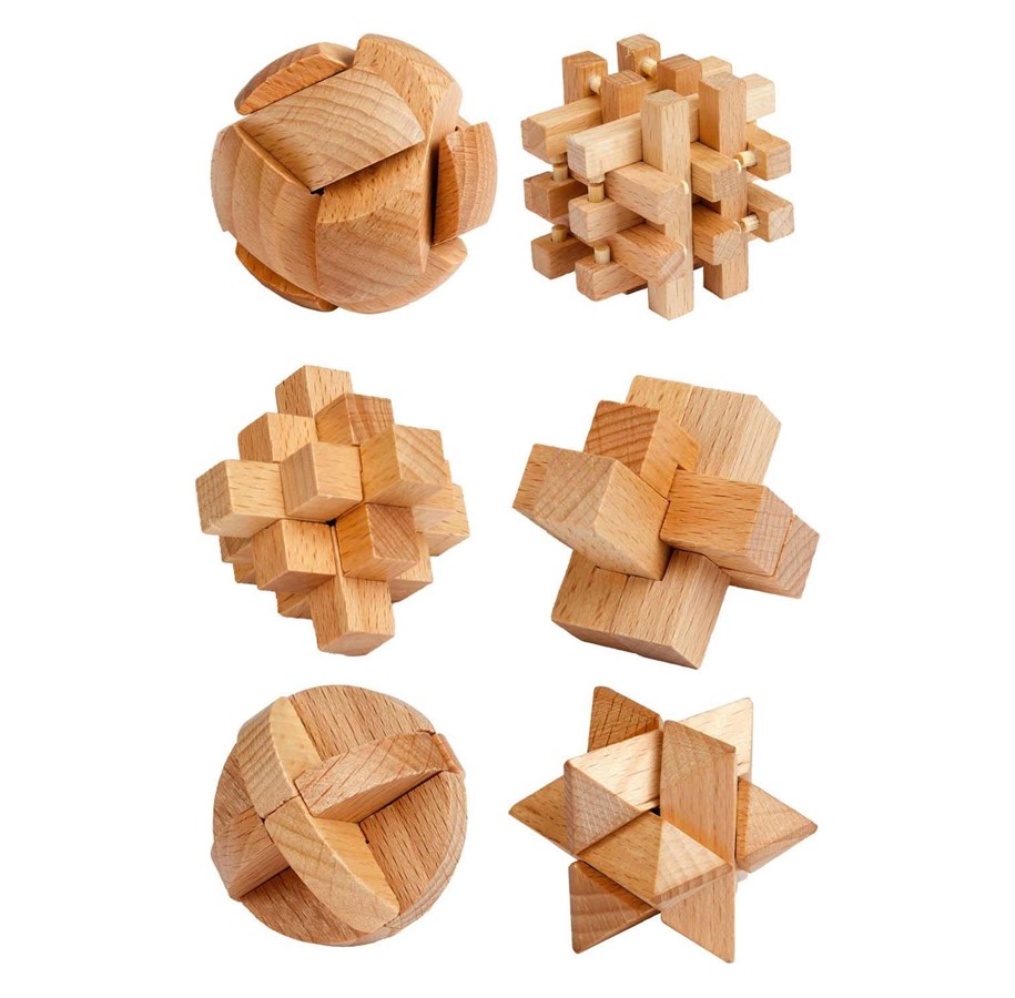 Puzzle - Toi-Toys Wooden Brain Puzzle Holz - 42058Z