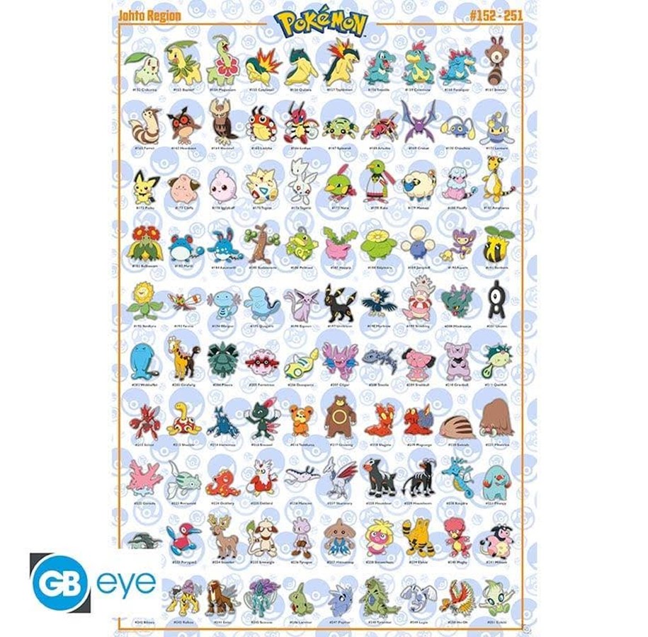 Merchandise - ABYstyle - Johto English Poster - 91.5 x 61 cm - Plakat - FP4974