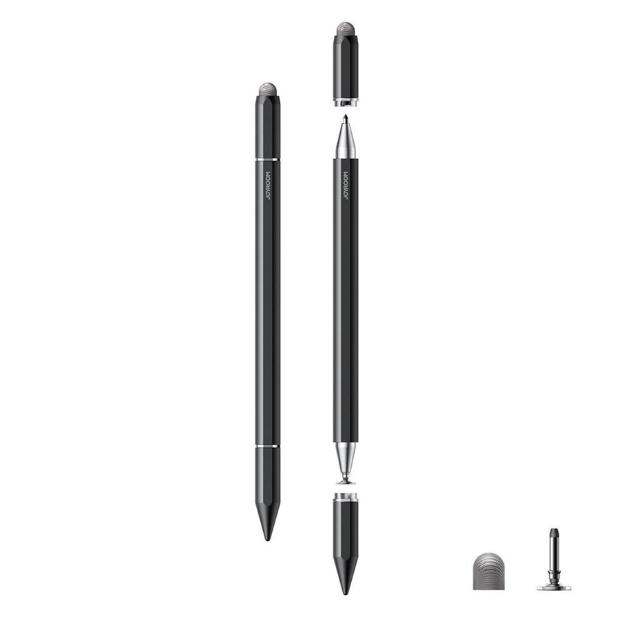 Handys - Anderes Zubehör - Joyroom JR-BP561 3-in-1 Passive Magnetic Capacitive Stylus - Black - JR-BP561 black