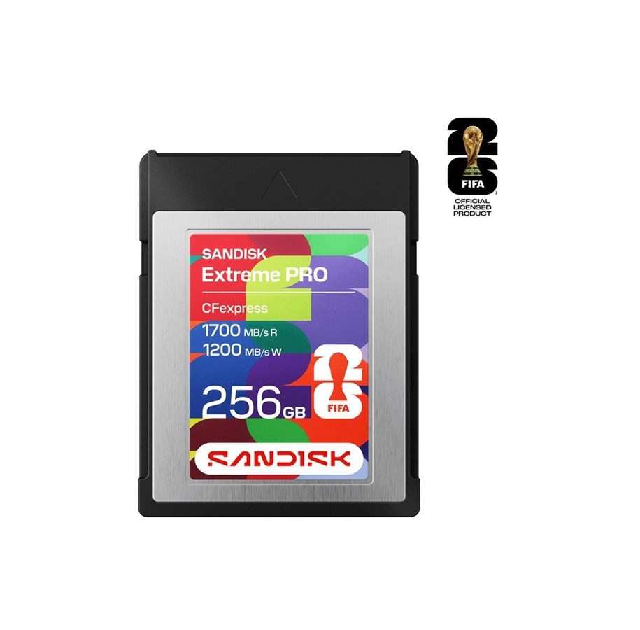 Speicherkarten - SANDISK Extreme PRO - FIFA World Cup 2026 Edition - flash memory card - 256 GB - CFexpress Type B - SDCFE-256G-GF4NN