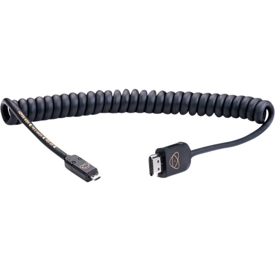Display Kabel - Atomos HDMI 4K60p Micro to Full 40cm die cast connector (80cm Extended) - ATOM4K60C2