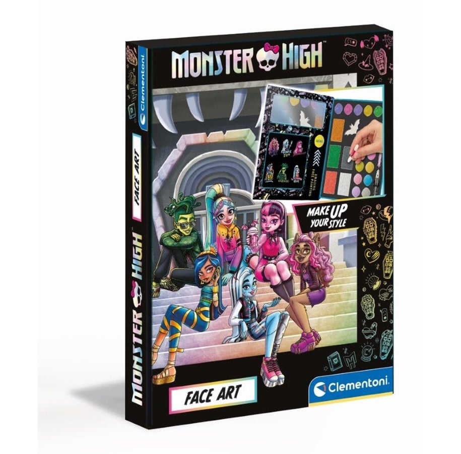 Kreativ-Spiele - Clementoni Monster High Face Art - 18788