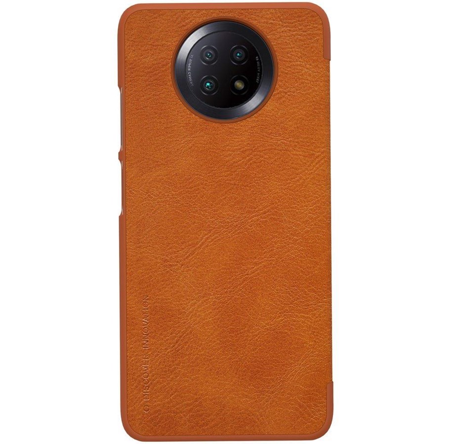 Handys - Cover & Cases - Nillkin Qin Leather Holster Case for Xiaomi Redmi Note 9T 5G Brown - 6902048212305