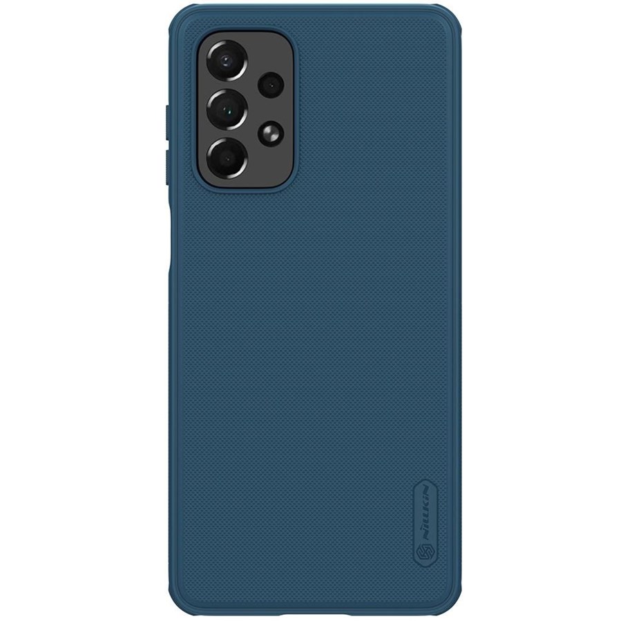 Handys - Cover & Cases - Nillkin Super Frosted Shield Pro Rugged Case Cover for Samsung Galaxy A73 Blue - 6902048237728