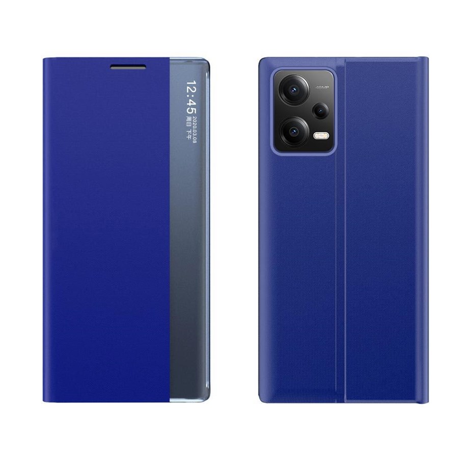 Handys - Cover & Cases - Hurtel New Sleep Case Cover for Xiaomi Redmi Note 12 5G / Poco X5 5G Cover with Flip Stand Blue - 9145576275887