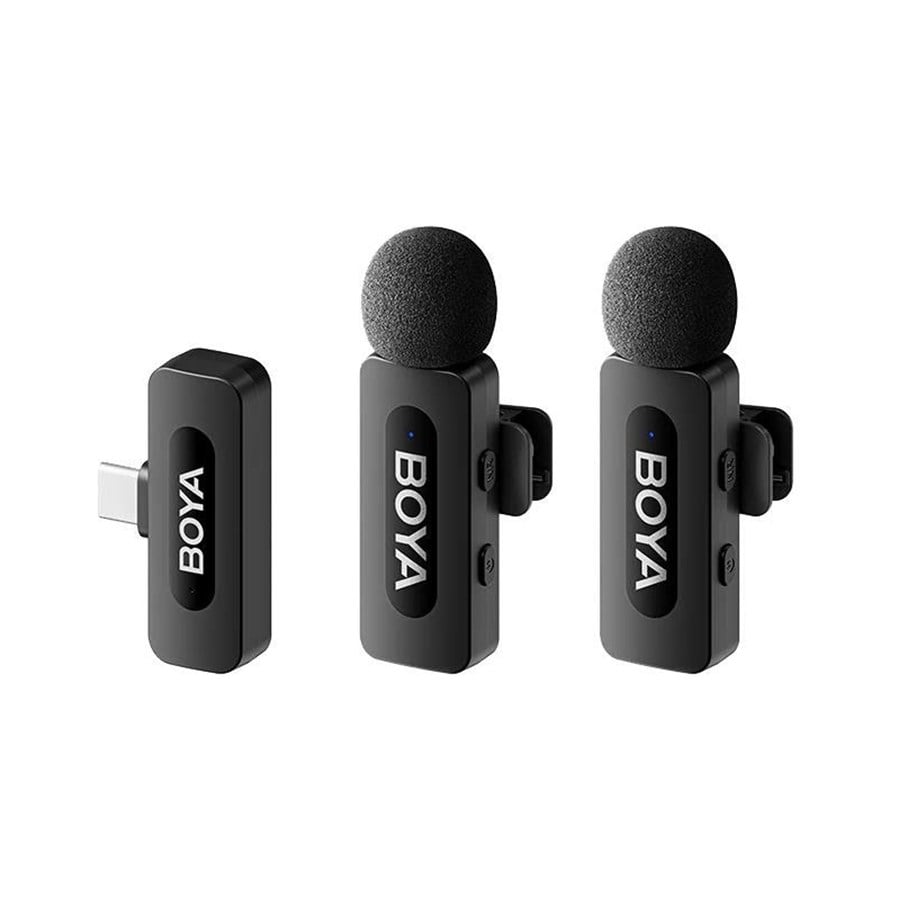Mikrofone - BOYA BY-V20 V2.0 Wireless Microphones 2.4GHz - Black - BY-V20 V2.0