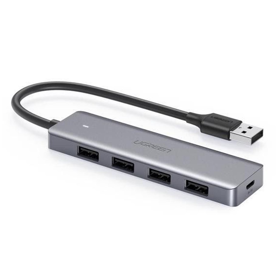 USB-Hubs - UGREEN USB Type C HUB - 4x USB 3.2 Gen 1 with USB-C power port gray (CM219 70336) USB-Hubs - USB 3.2 - 6957303805167-error