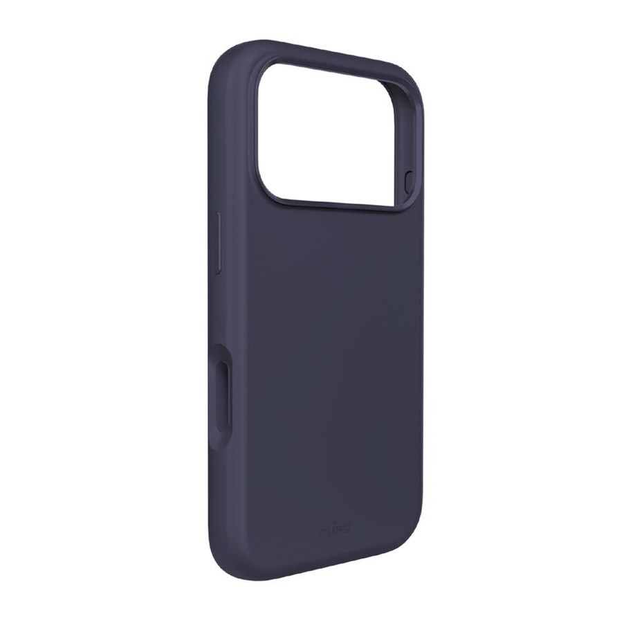 Handys - Cover & Cases - Puro Icon Mag Pro Liquid Silicone Case for iPhone 17 Pro MagSafe Compatible with Camera Protection and Aluminum Buttons - Dark Blue - PUIPC17P63ICONMPDKBL