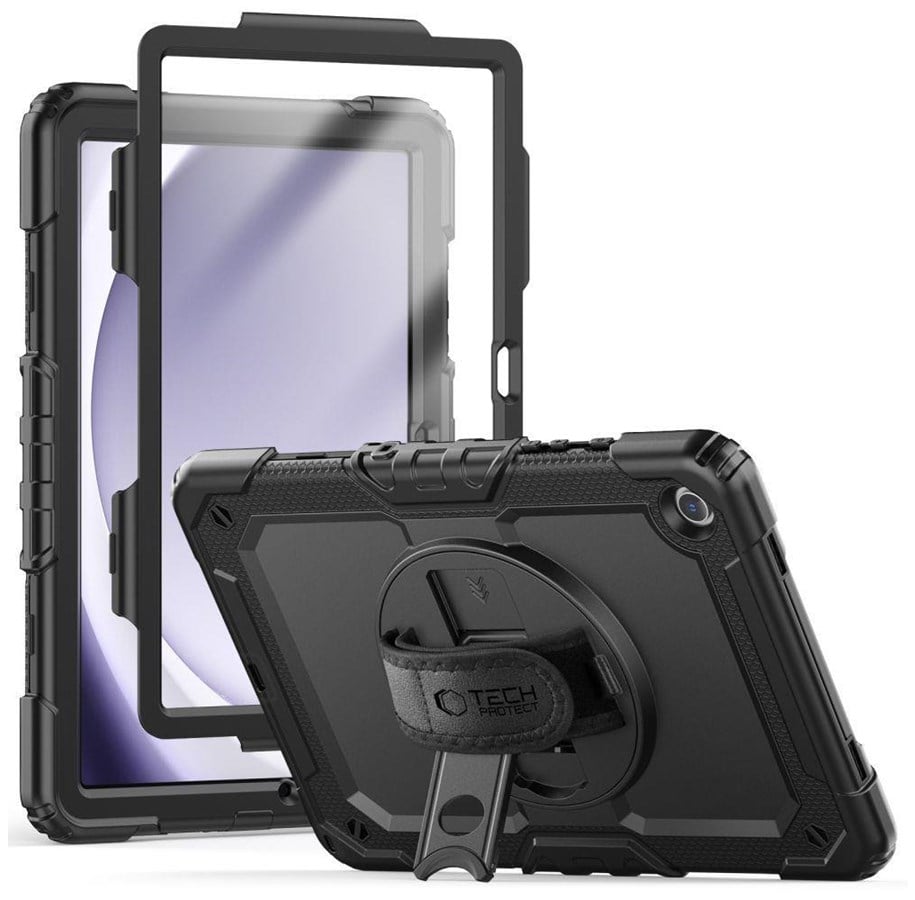 Tablets - Cover & Case - Tech-Protect Solid360 Case for Samsung Galaxy Tab A9 8.7 X110 / X115 - Black - 9319456607697