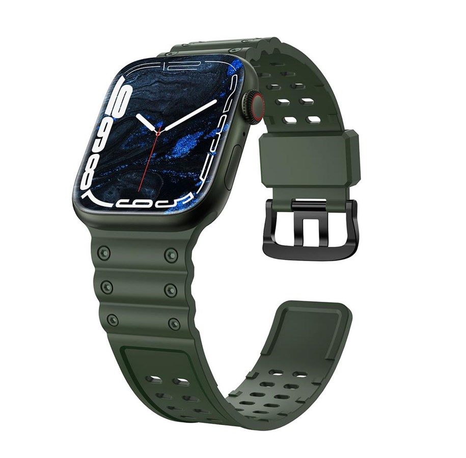 Smartwatch - Accessories - Hurtel Strap Triple Protection for Apple Watch 38 / 40 / 41 mm Band Bracelet - Green - 9145576276136
