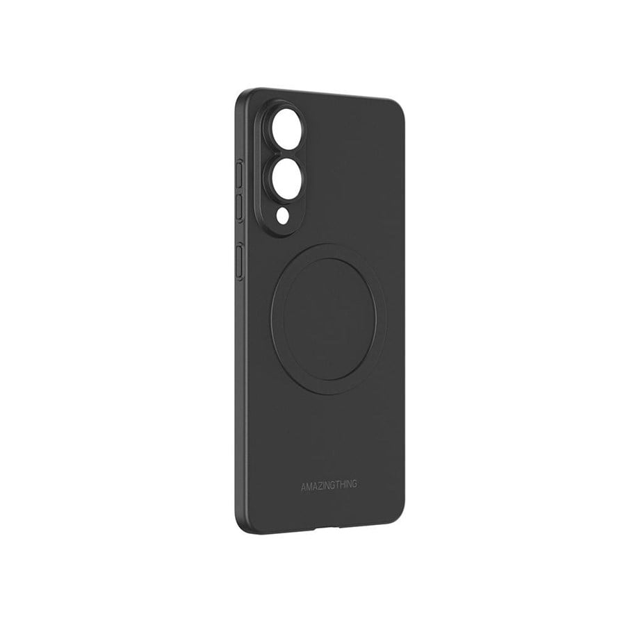 Handys - Cover & Cases - AmazingThing Minimal Air Case with Magnetic Ring for Samsung Galaxy S25 Edge - Black - S25EAMBK