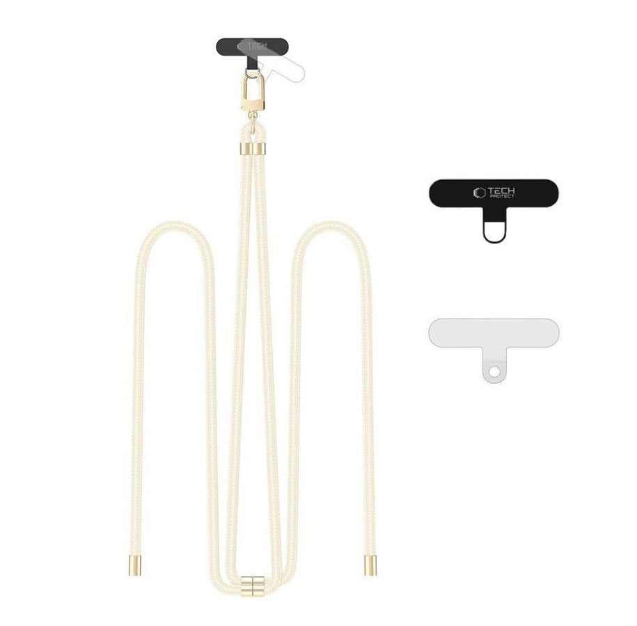 Handys - Cover & Cases - Tech-Protect C7S Rope Crossbody Strap - Beige - 5906302372058