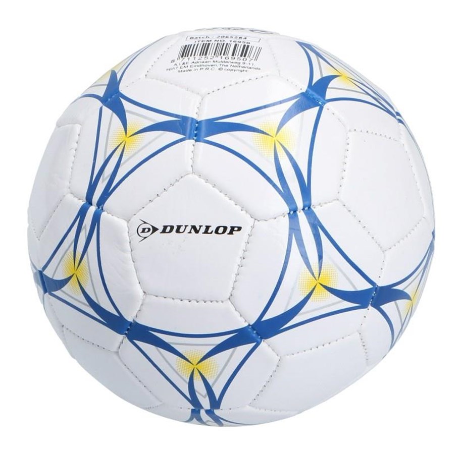 Sport & Fitness - Dunlop - Mini Training Football for Children 32 Panels Size 2 - White/Blue - 8711252169507_03
