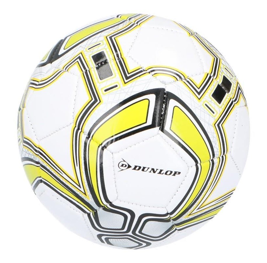 Sport & Fitness - Dunlop - Mini Training Football for Children 32 Panels Size 2 - White/Yellow - 8711252169507_04