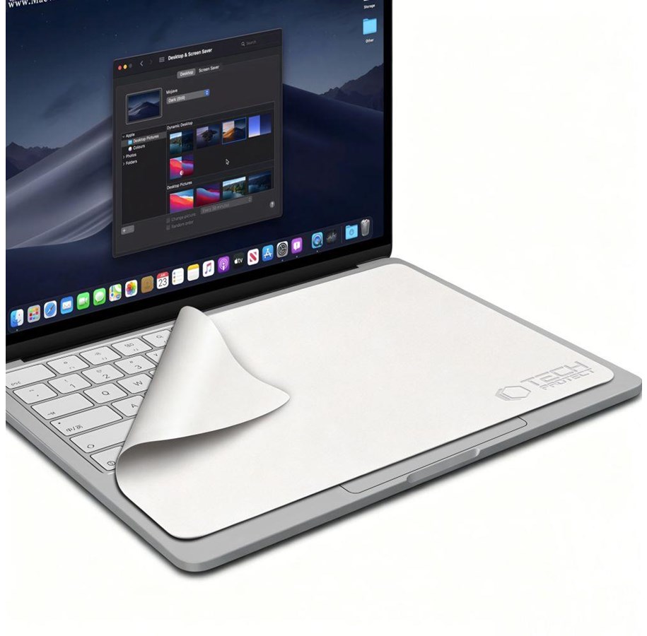 Handys - Anderes Zubehör - Tech-Protect Polishing Microfiber Cloth for Laptop Laptop 15 - 16" - Grey - 5906302322831