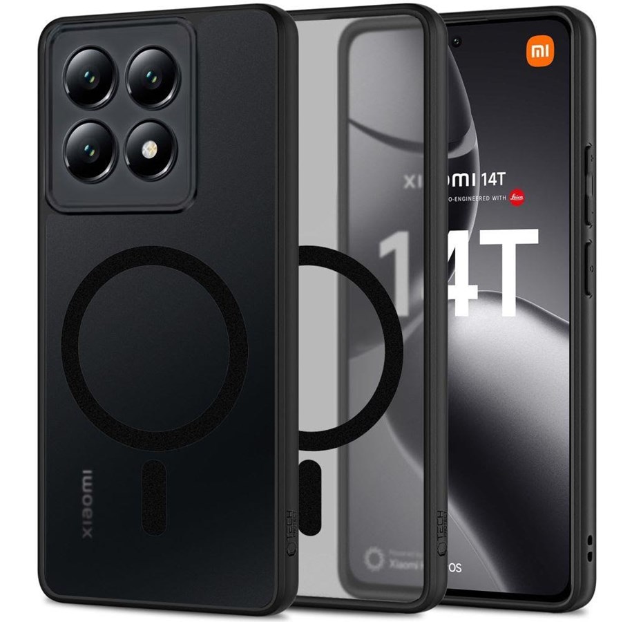 Handys - Cover & Cases - Tech-Protect MagMat MagSafe Case for Xiaomi 14T - Black - 5906302371341