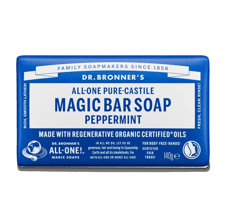 Körperpflege - Dr. Bronner’s Magic Bar Soap Peppermint 140 g - OBPE05-EU