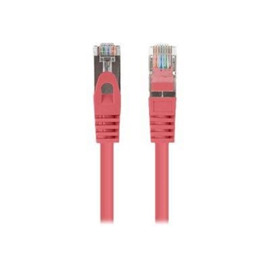 Netzwerk - Kabel - Lanberg patch cable - 50 cm - red RAL 3017 - Rot - PCF6-20CC-0050-R