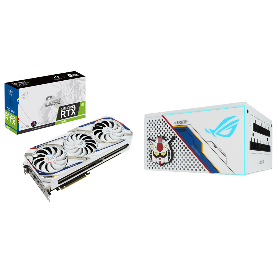 Grafikkarte - ASUS GeForce RTX 3090 ROG STRIX GUNDAM OC - 24GB GDDR6X RAM - Grafikkarte - 3090GUNDAM+850GGUNDAM