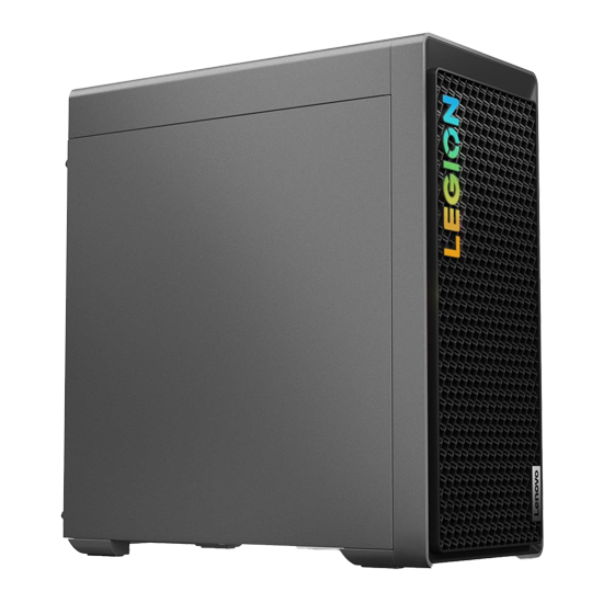 Desktop-Gaming-PC-Gehäuse mit RGB-beleuchtetem Logo