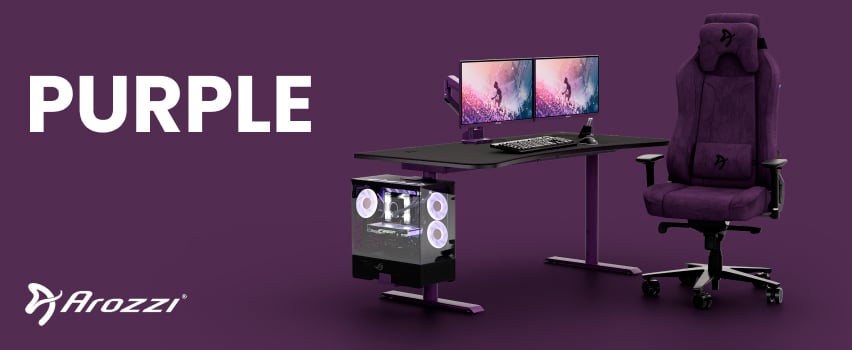 Arozzi Color Collection Purple Top Banner