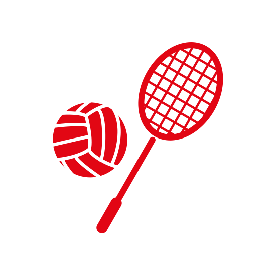 Icon mit Ball und Schläger