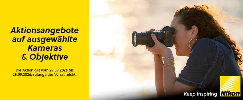 Aktionsangebot für ausgewählte Nikon-Kameras und -Objektive - Proshop - Proshop